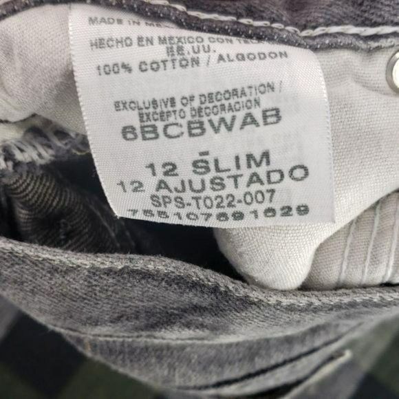 Wrangler Boy's Black Wash Slim Denim 6BCBWAB Blue Jeans Size 12‎ - Picture 7 of 8